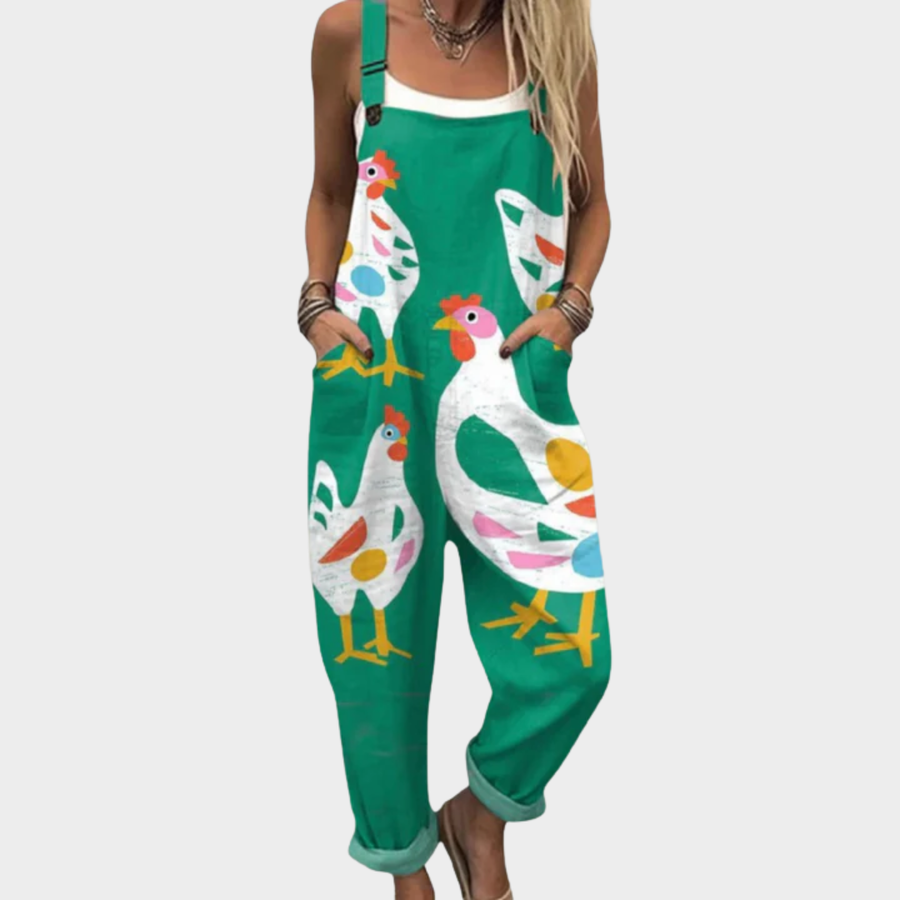 Julia | Mönstrad bekväm jumpsuit