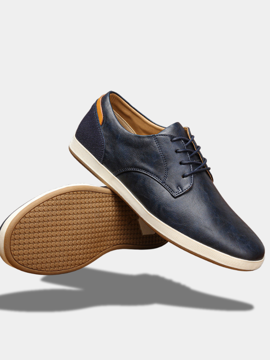 Sneakers i läder