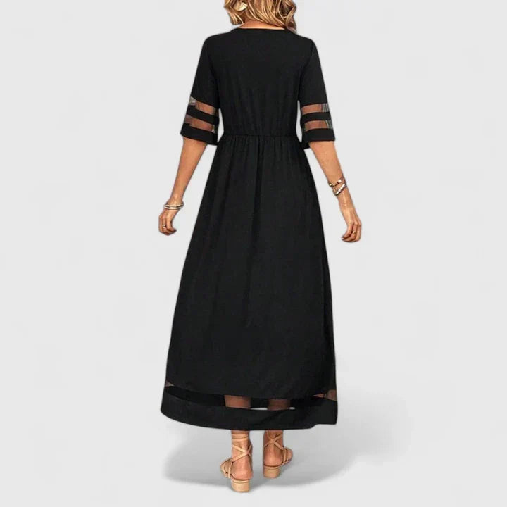 Delymarina – Elegant Midi Klänning