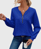 Nora – Med dragkedja blus