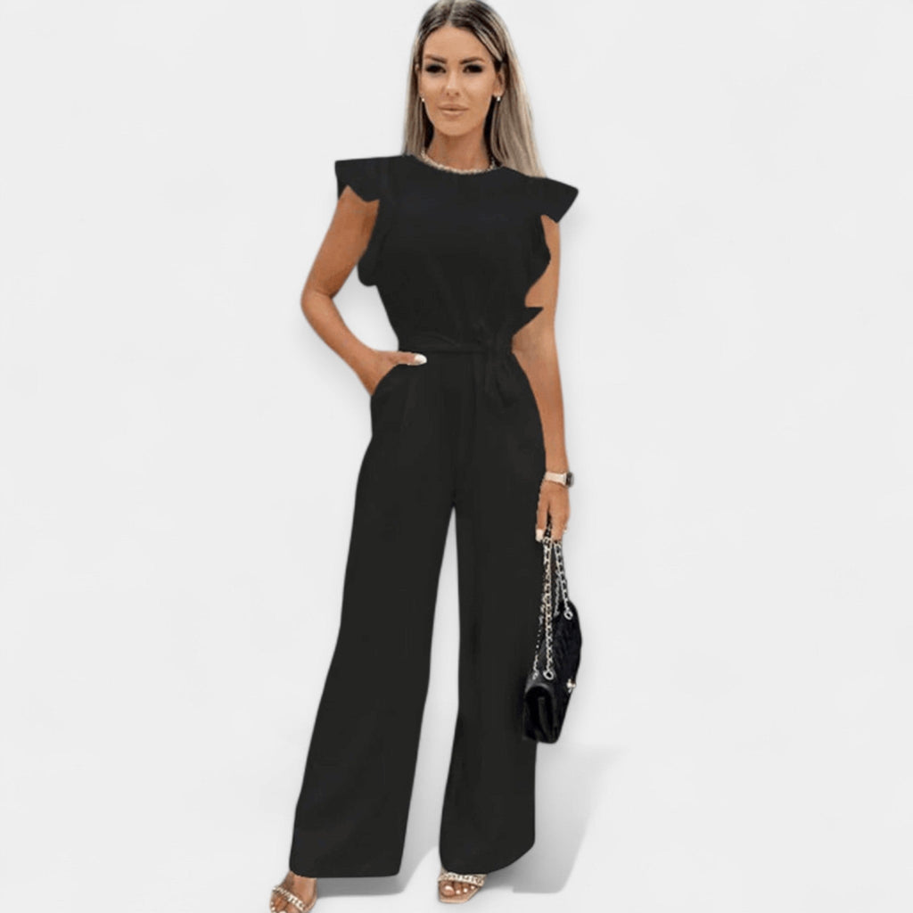 Jumpsuit för dam med fjärilsärmar