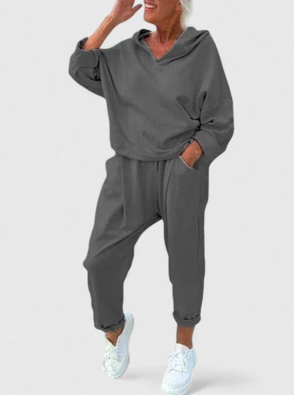 Sally – Bekväm Hooded Sweatshirt Set