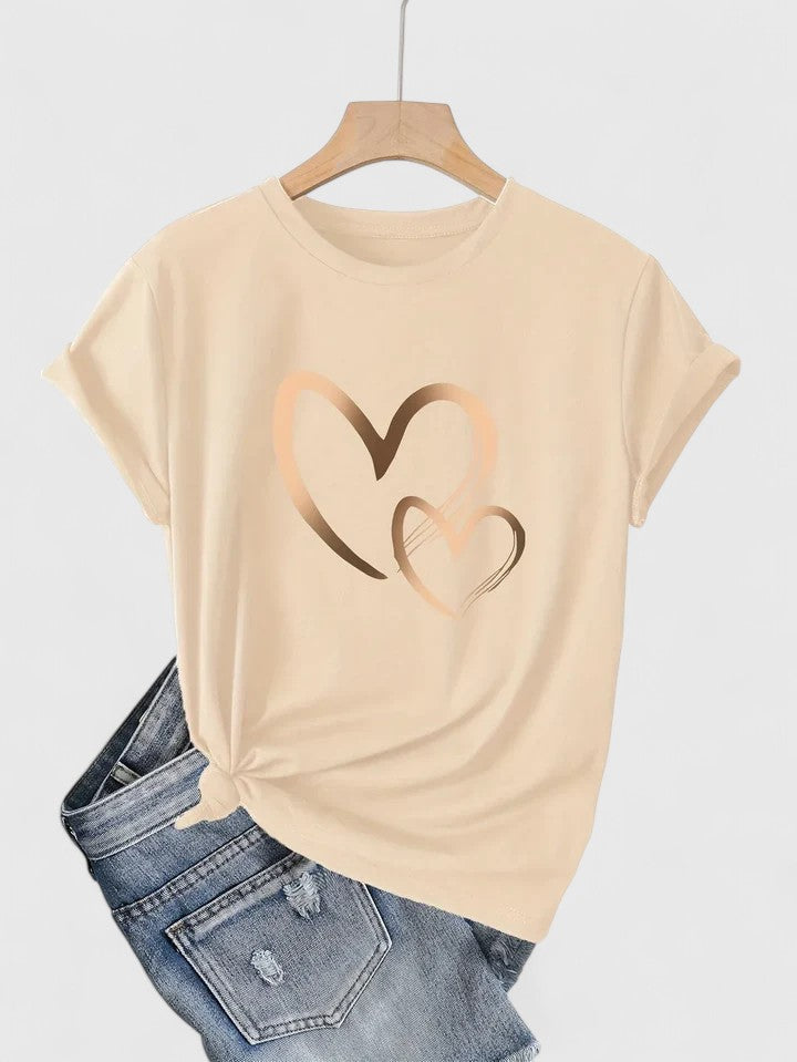 Ivanelle – Bekväm T-shirt med Kort Ärmar