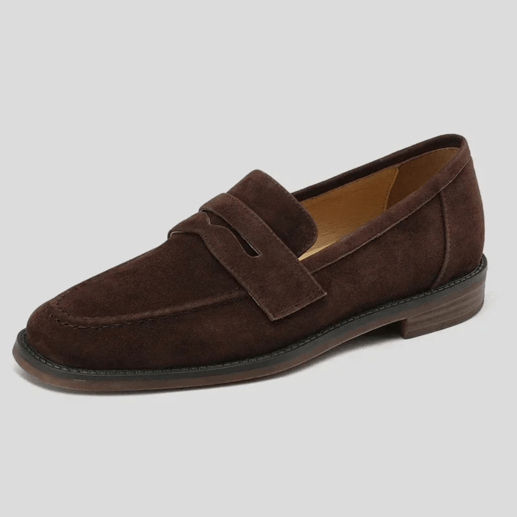 Élise | Retroloafers i mocka