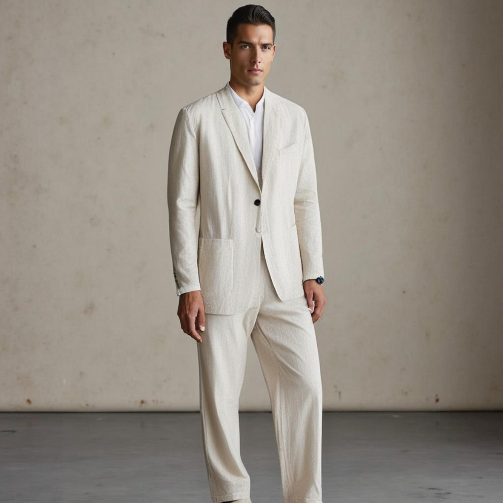 Ottavio | Elegant linneset för herr