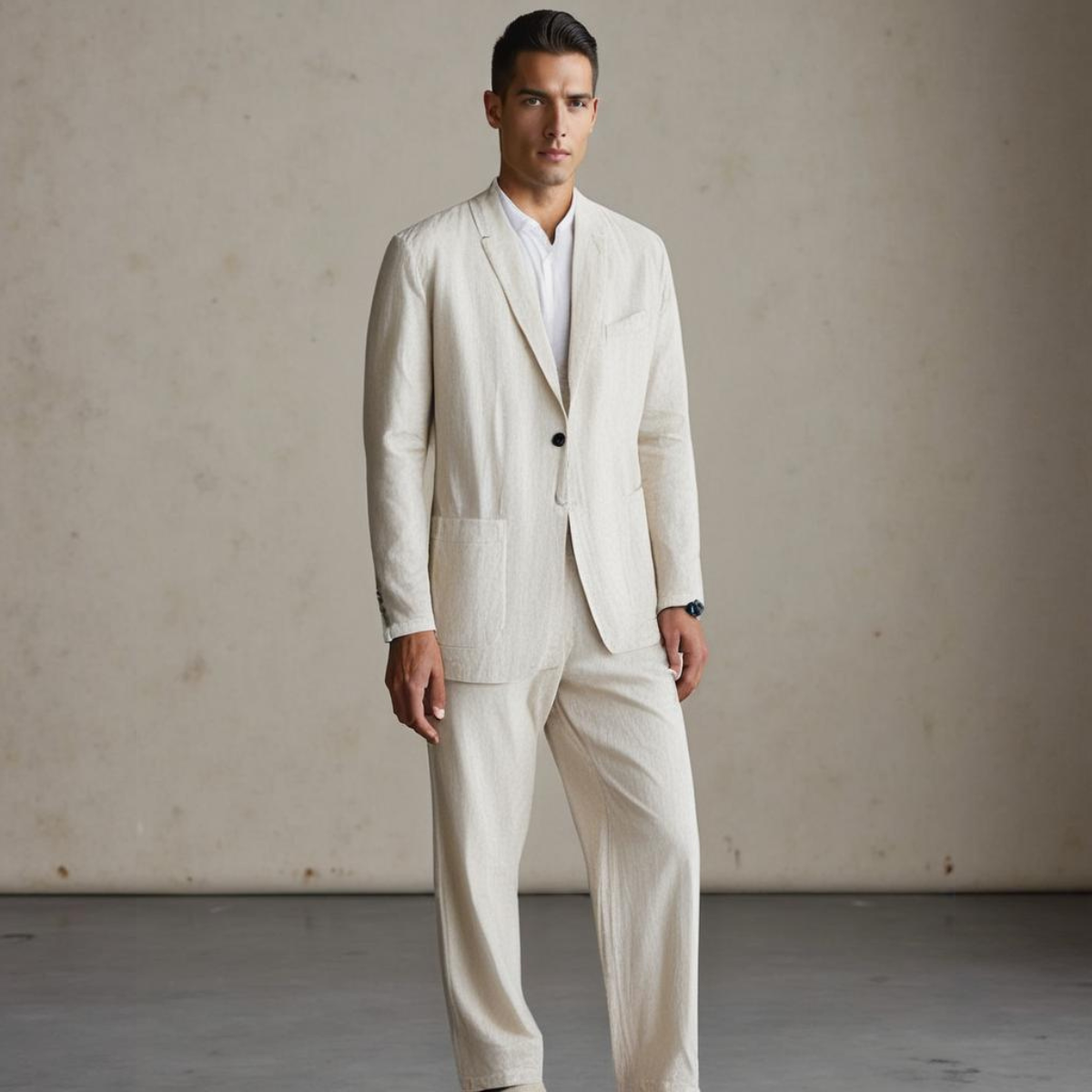 Ottavio | Elegant linneset för herr