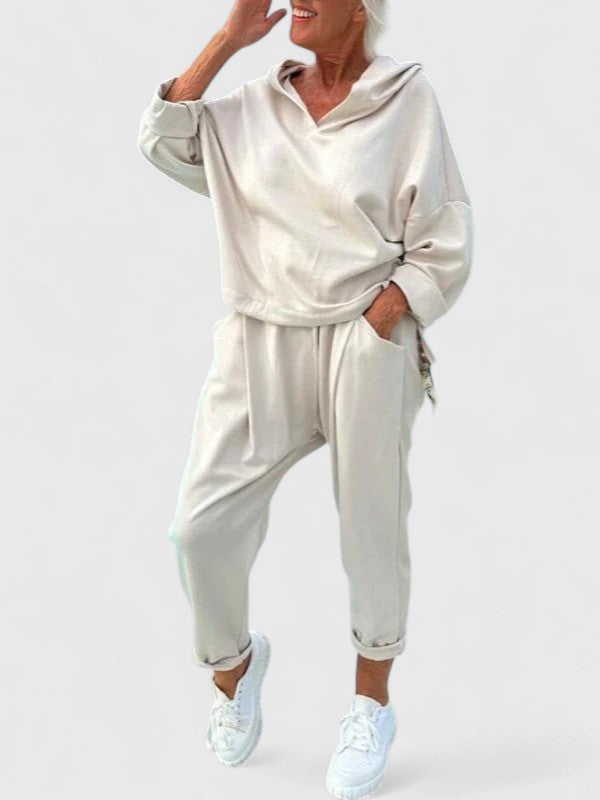 Sally – Bekväm Hooded Sweatshirt Set