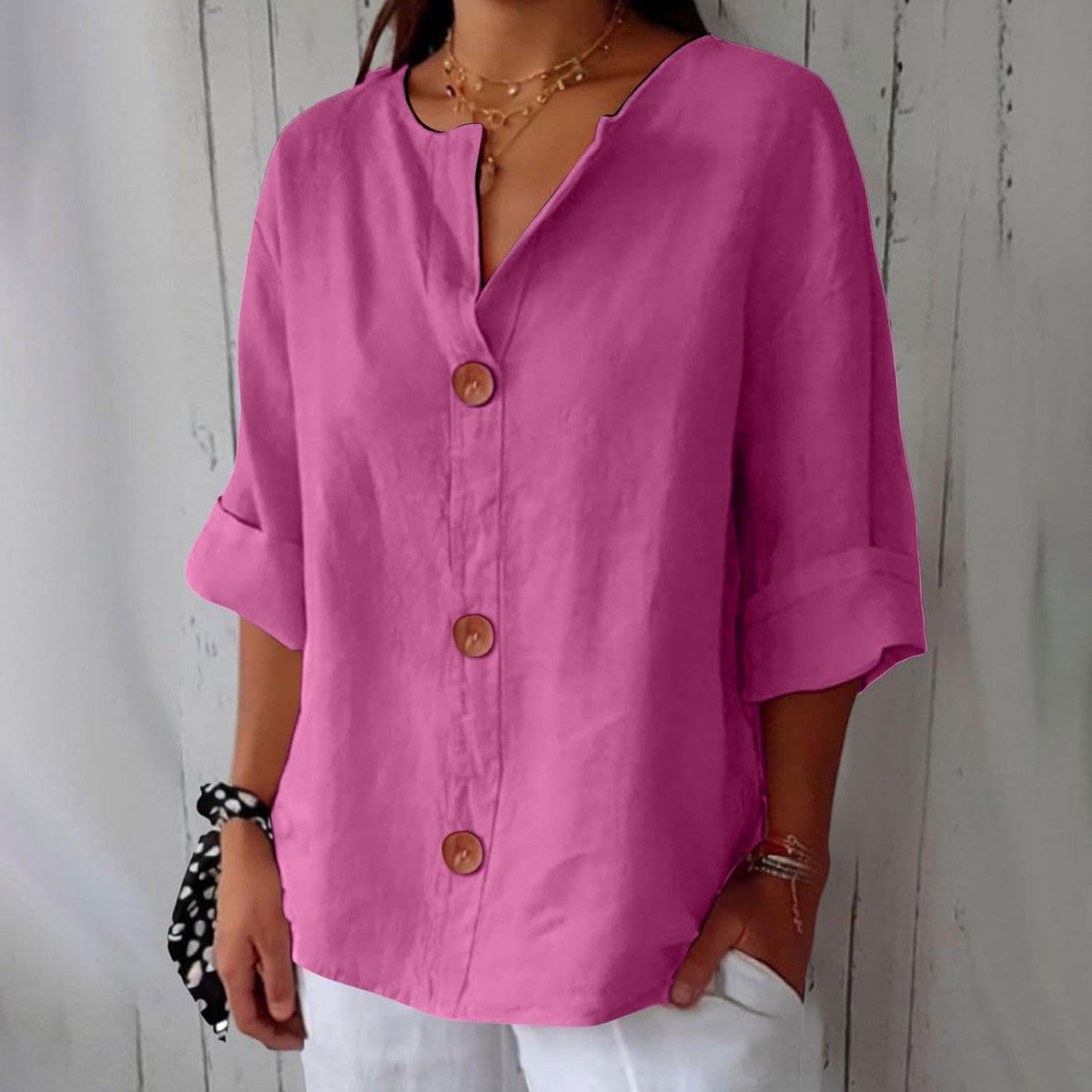 Marie | Sofistikerad blus med volanger
