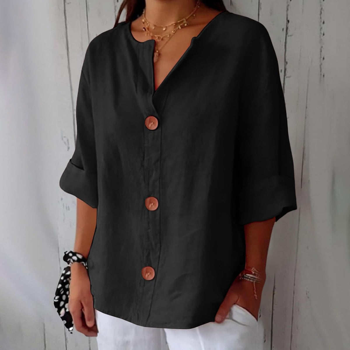 Marie | Sofistikerad blus med volanger