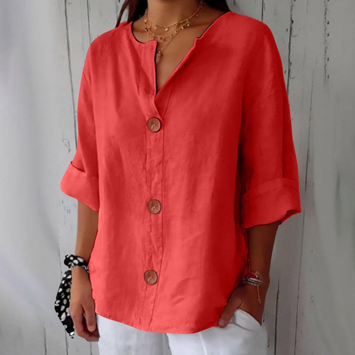Marie | Sofistikerad blus med volanger