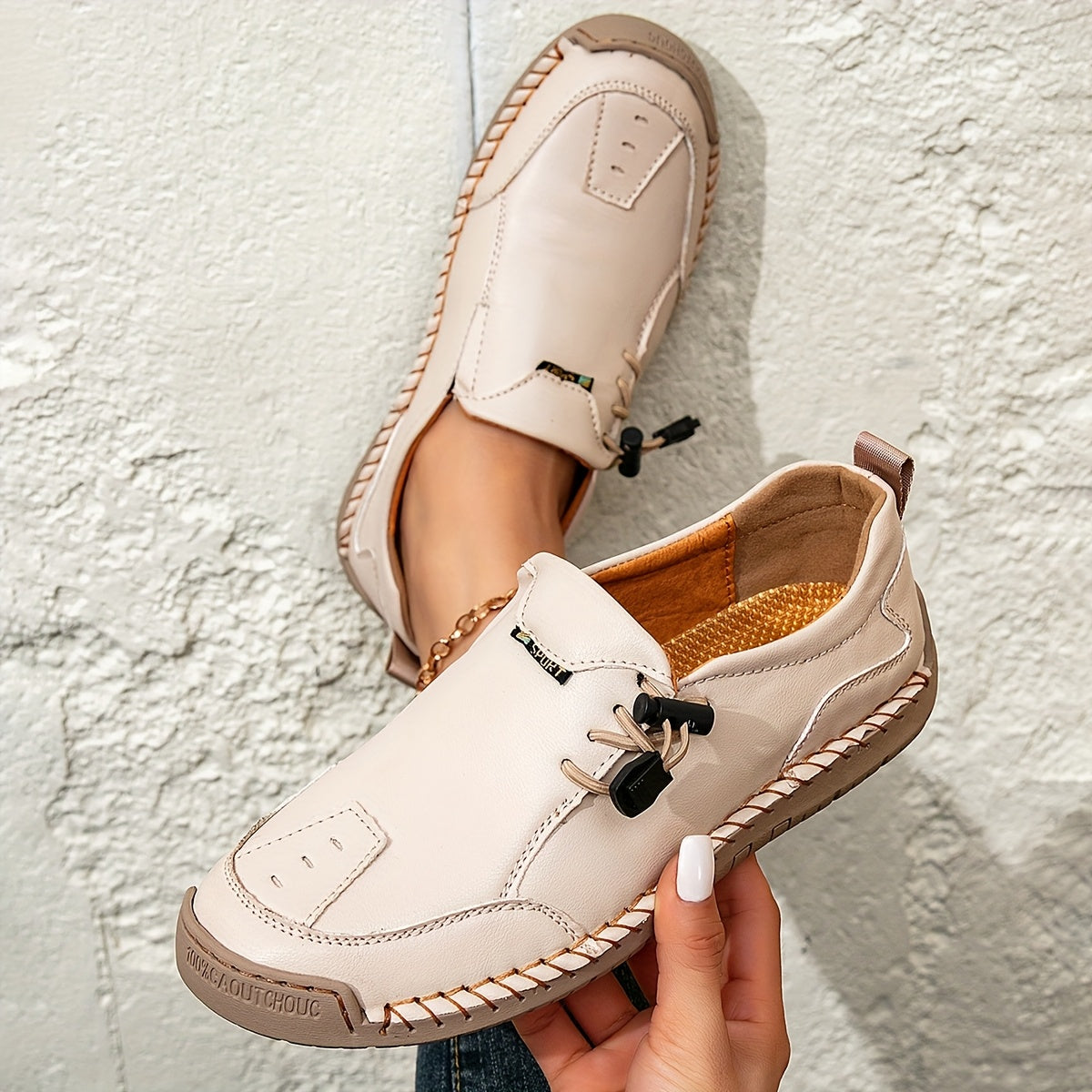 Mathilde | Handstickade bekväma loafers