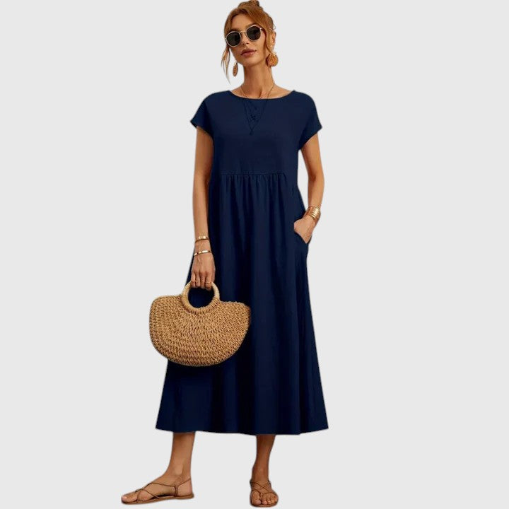 Fenella – Bekväm Midi Klänning