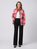 Christine | Quiltad jacka med puderrosa rosor