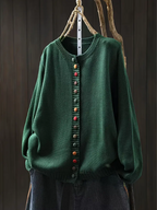Michèle | Cardigan med färgade knappar