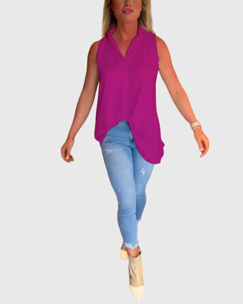 Lina – Ärmlös topp