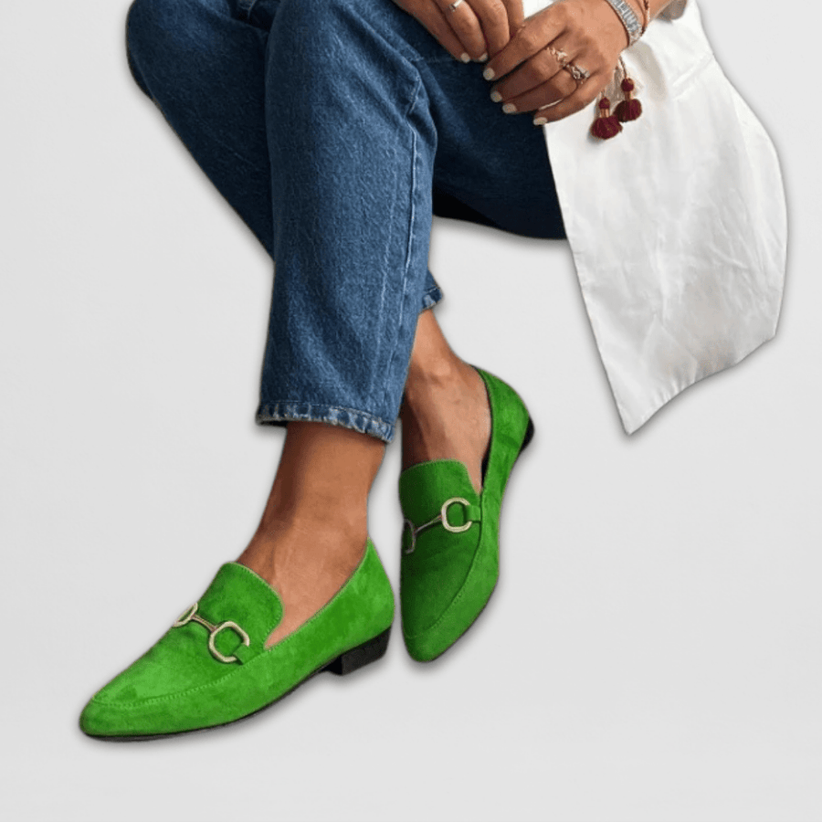 Juliette | Färgstarka loafers i mocka