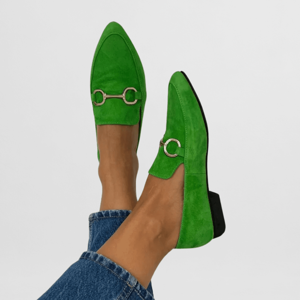Juliette | Färgstarka loafers i mocka