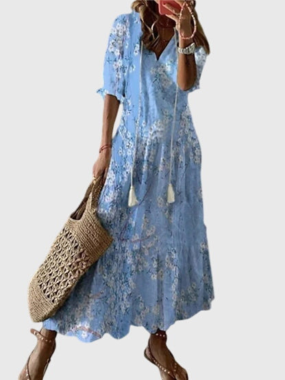 Amalia – Boho Vintage Sommarklänning