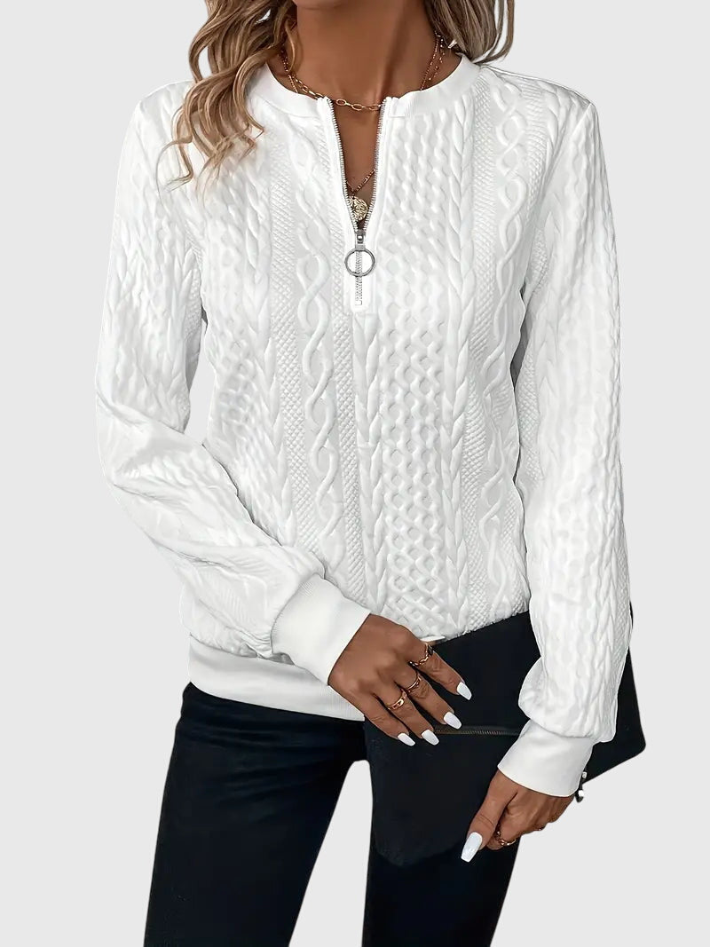 Nora – Med dragkedja blus
