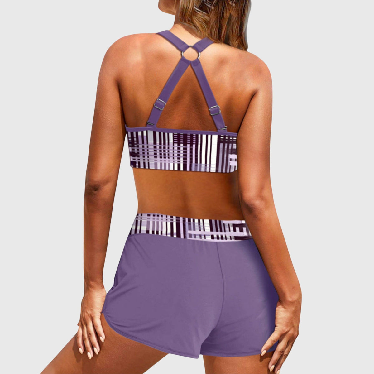 Janelle – Ribbad Högmidjad Bikini