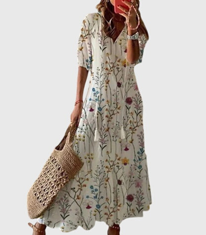 Amalia – Boho Vintage Sommarklänning