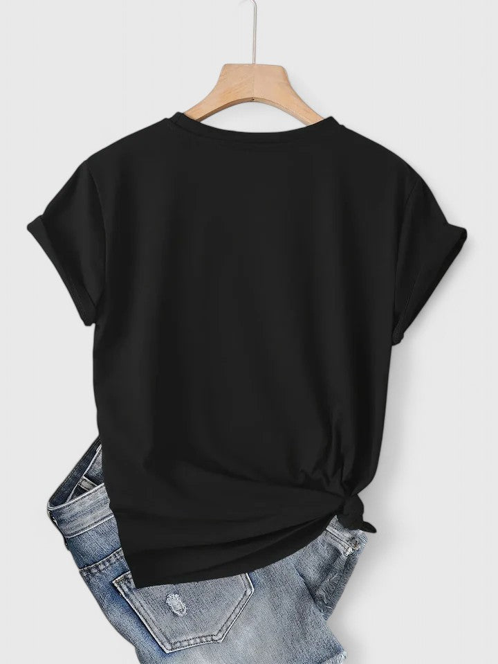 Ivanelle – Bekväm T-shirt med Kort Ärmar