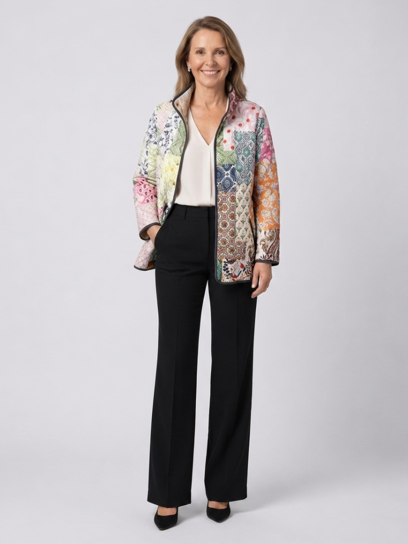 Florence | Quiltad jacka med bohemiskt patchwork