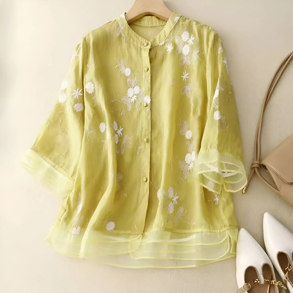 Mila | Broderad bomullstopp