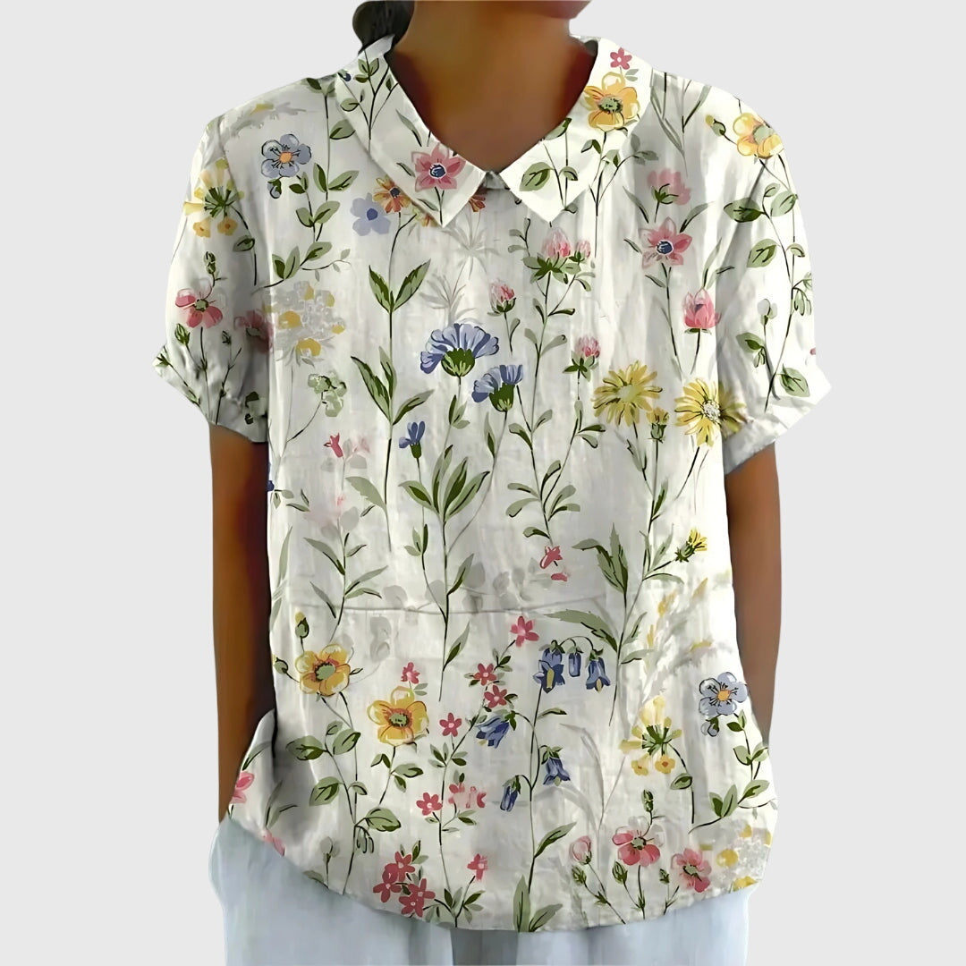 Jenna – Blommig blus