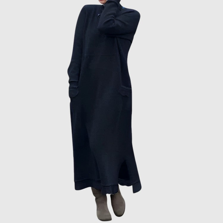 Greta – varm och bekväm vinterklänning med fickor