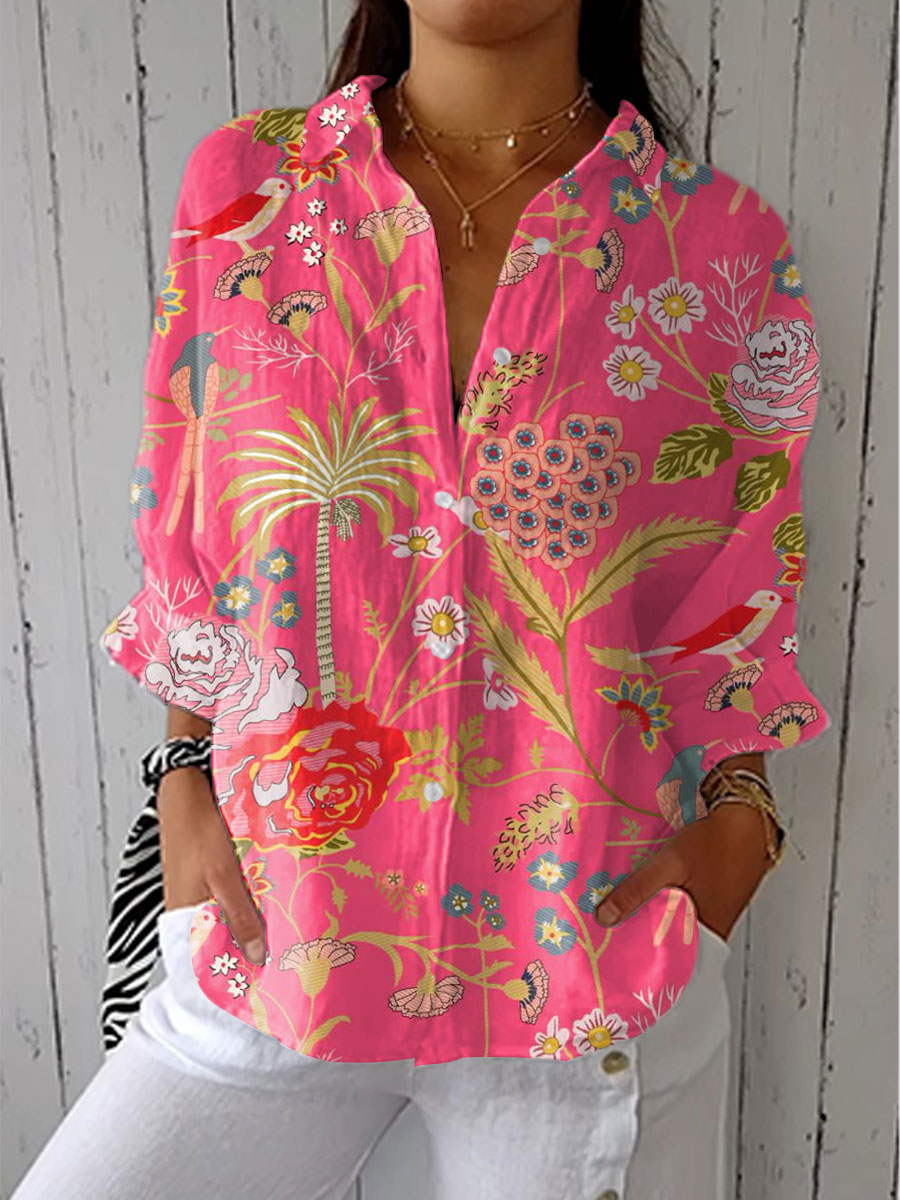 Michèle | Chic blus med knappar