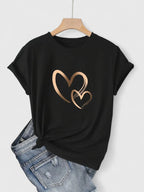 Ivanelle – Bekväm T-shirt med Kort Ärmar