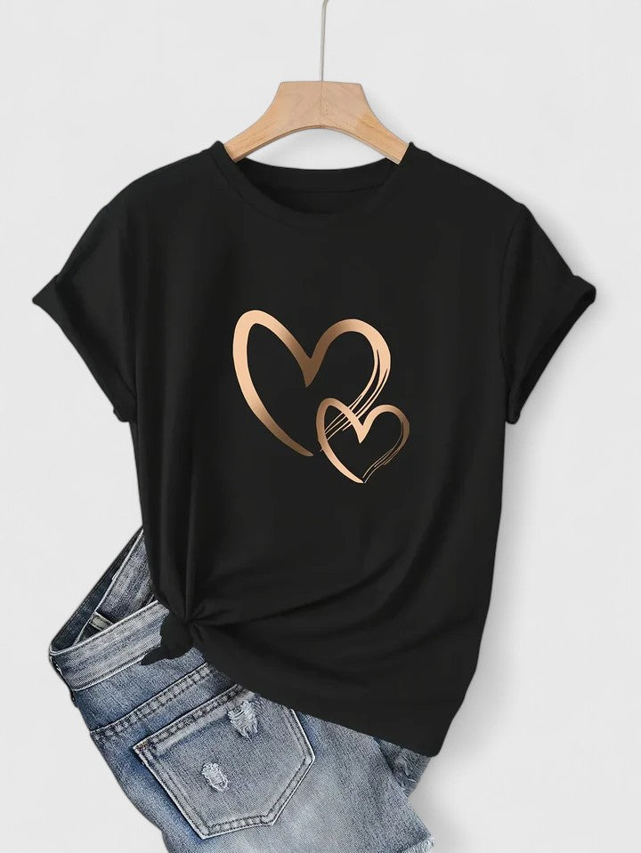 Ivanelle – Bekväm T-shirt med Kort Ärmar