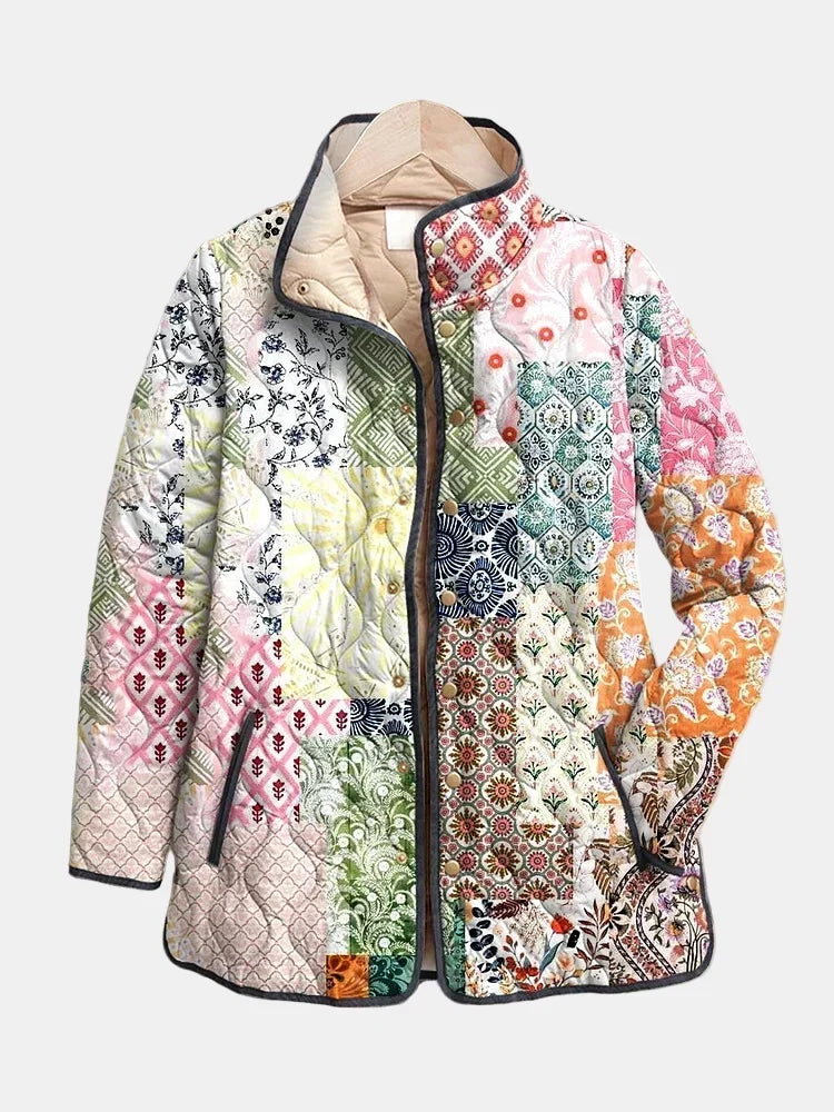 Florence | Quiltad jacka med bohemiskt patchwork