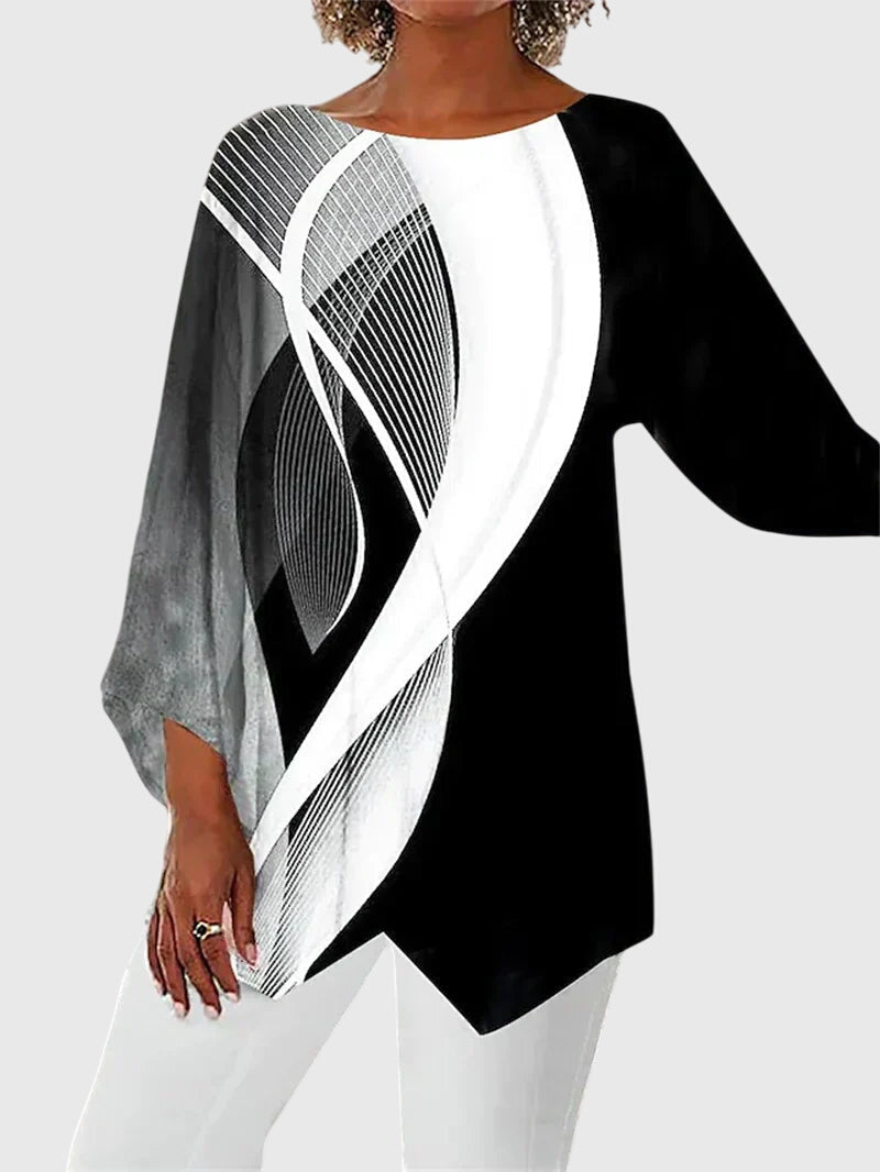 Alayah – Elegant Crew Neck Top