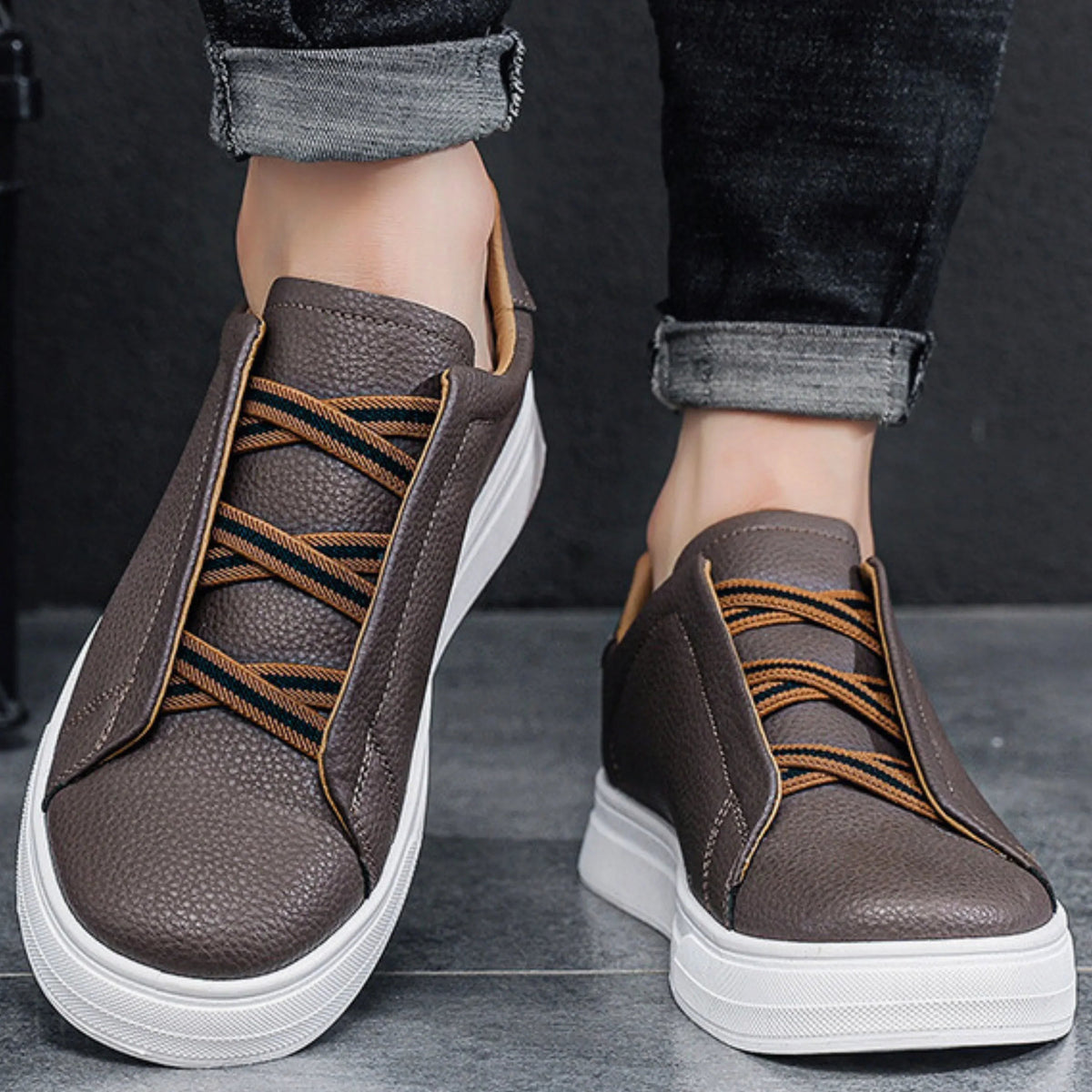 Slip-on-sneakers för herr