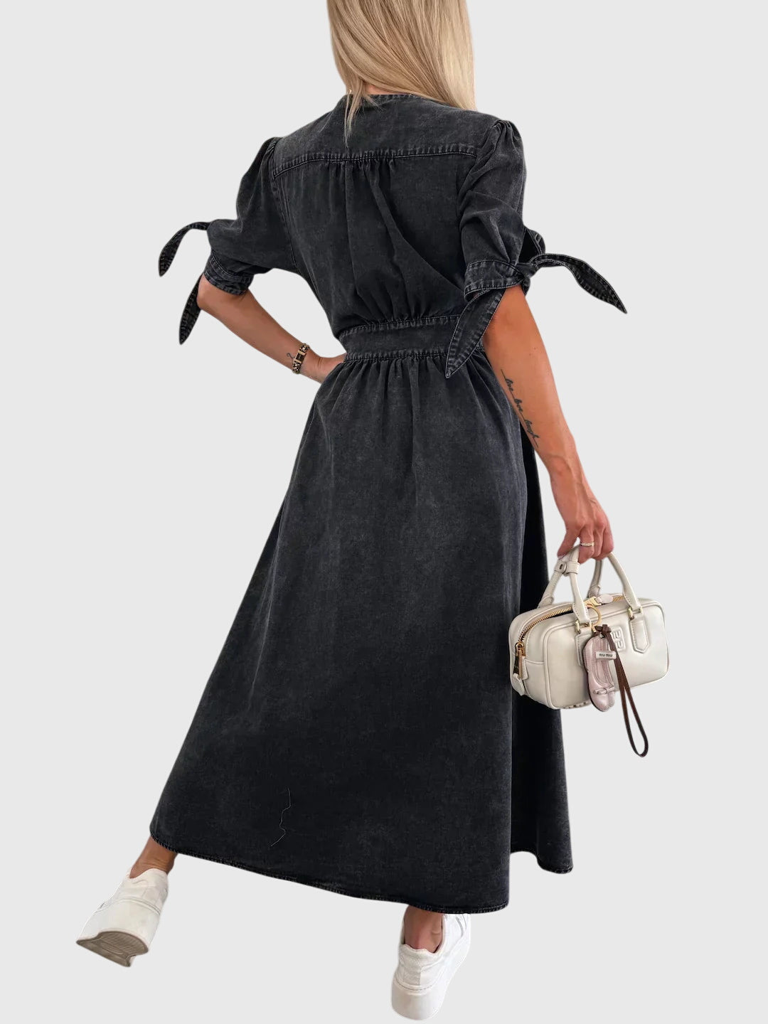 Sophia – Elegant Denim Klänning