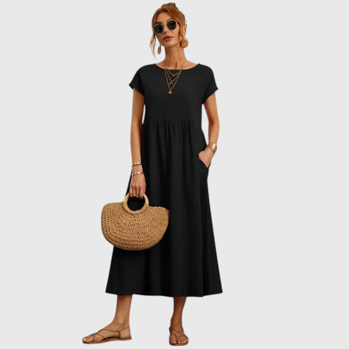 Fenella – Bekväm Midi Klänning