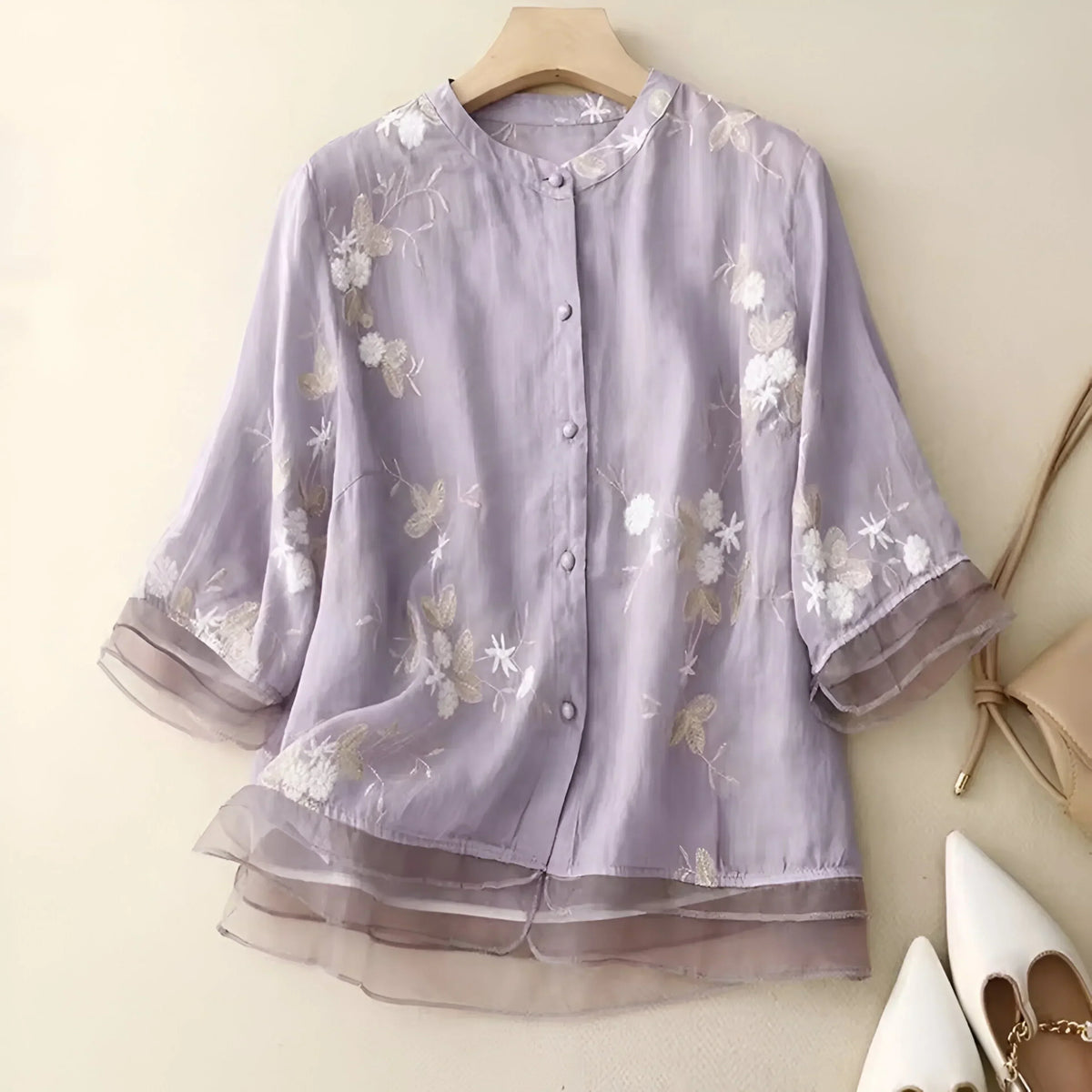 Mila | Broderad bomullstopp