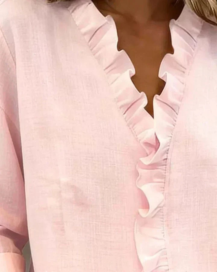 Susan | Blus med volanger