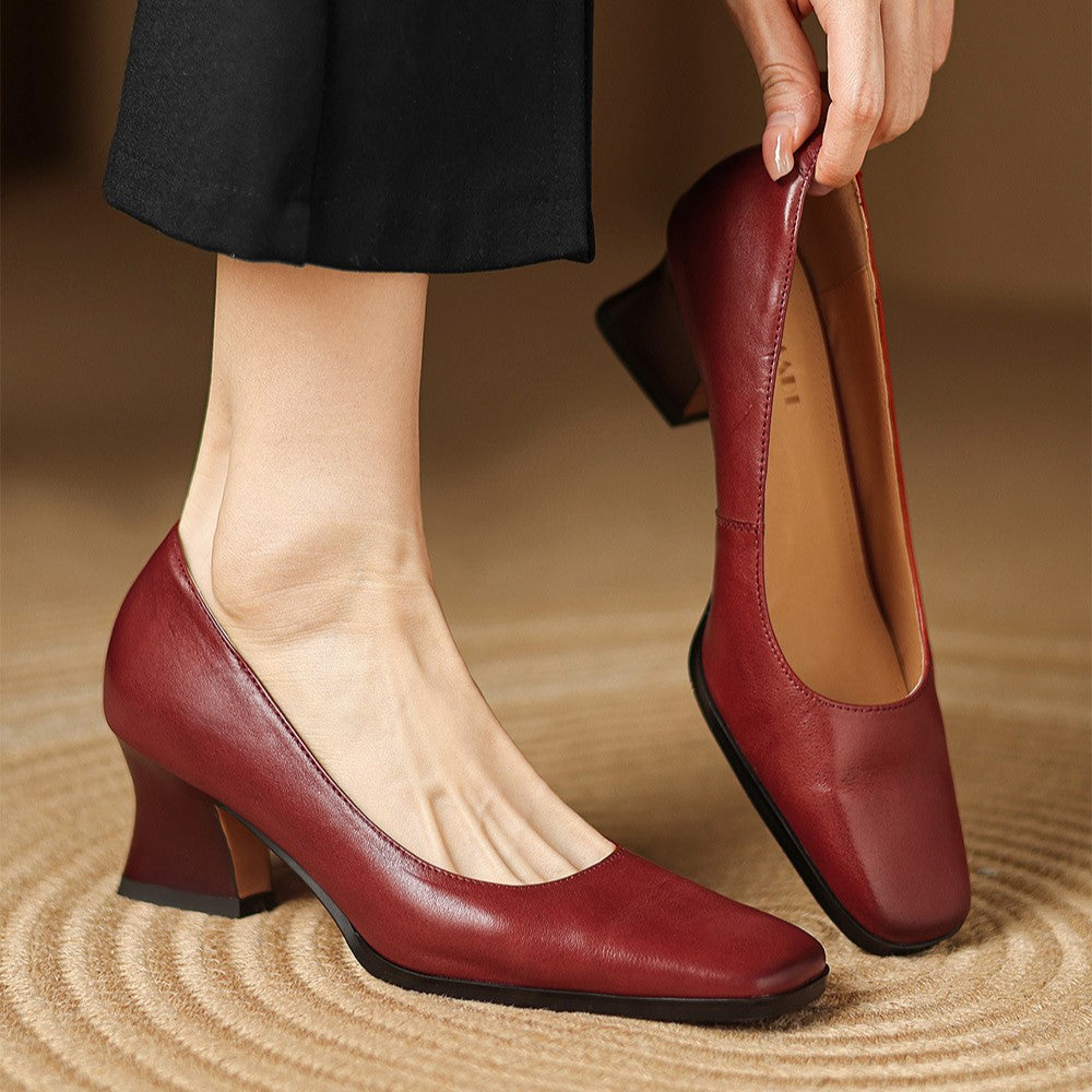 Martine | Pumps med fyrkantig tå