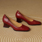 Martine | Pumps med fyrkantig tå