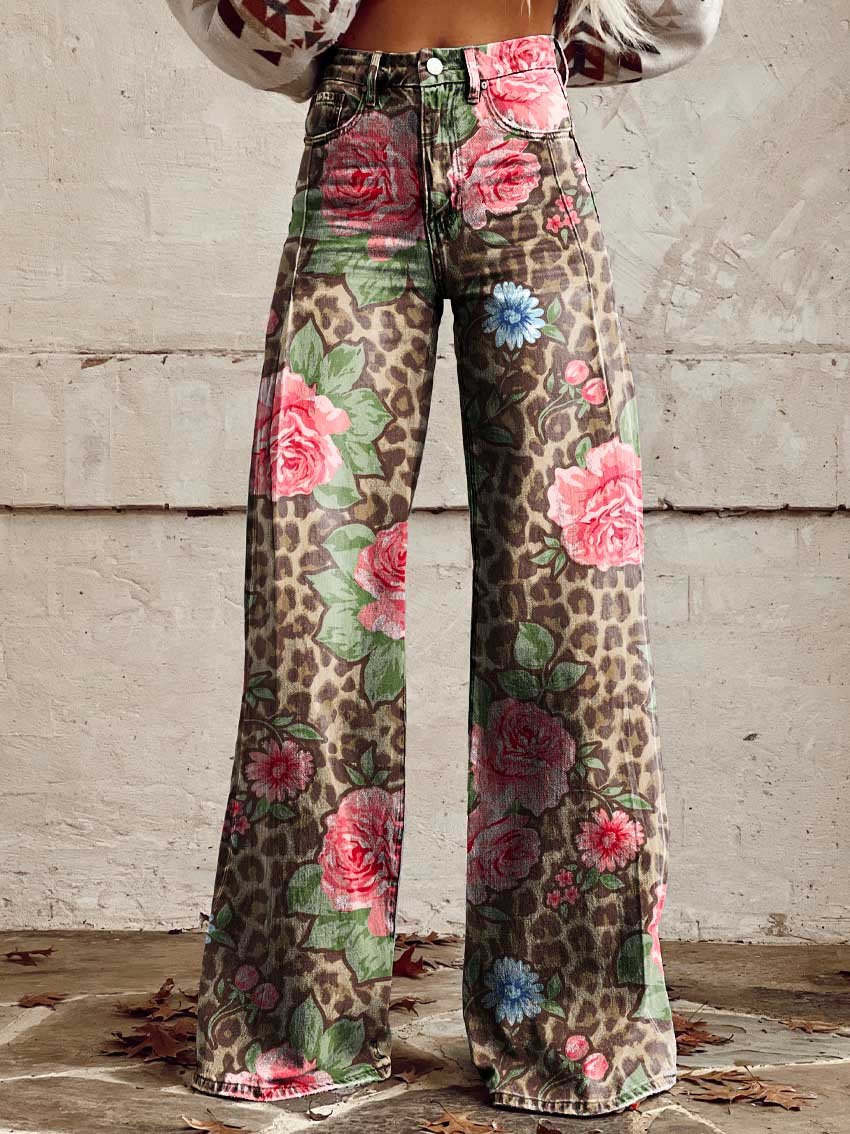 Vida bohemiska jeans med blommönster | Design 9