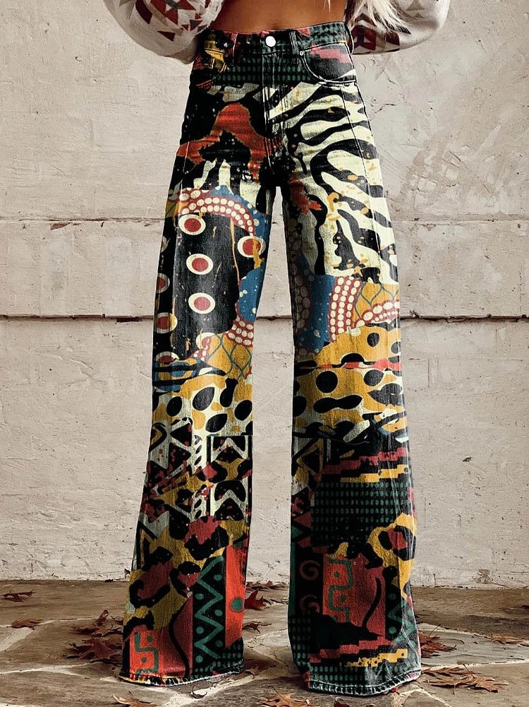 Vida bohemiska jeans med blommönster | Design 8
