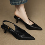 Delphine | Spetsiga slingback-pumps