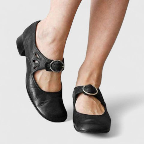 Léa | Retro Mary Janes med runt spänne