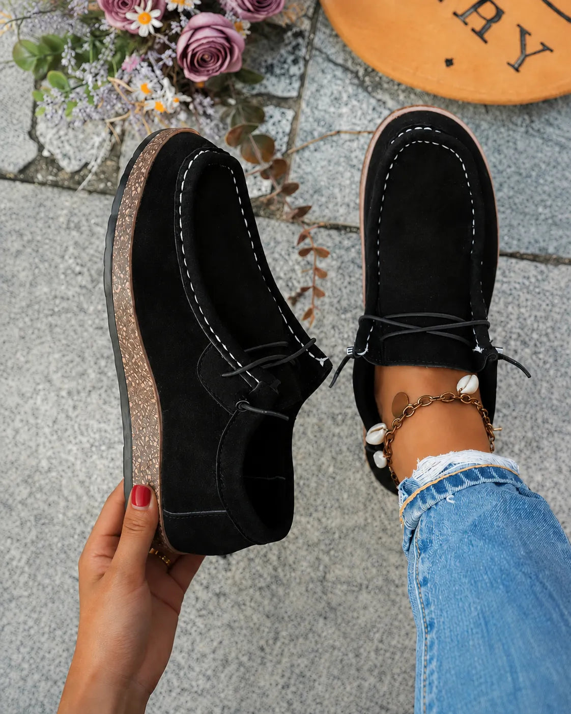 Claire | Loafers med korklook-sula