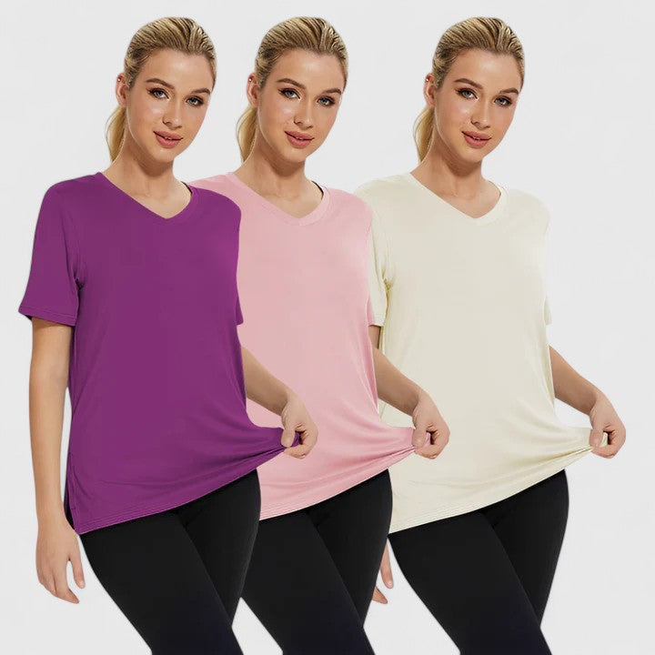 Samantha – Bekväm T-shirt (Pack Om 3)
