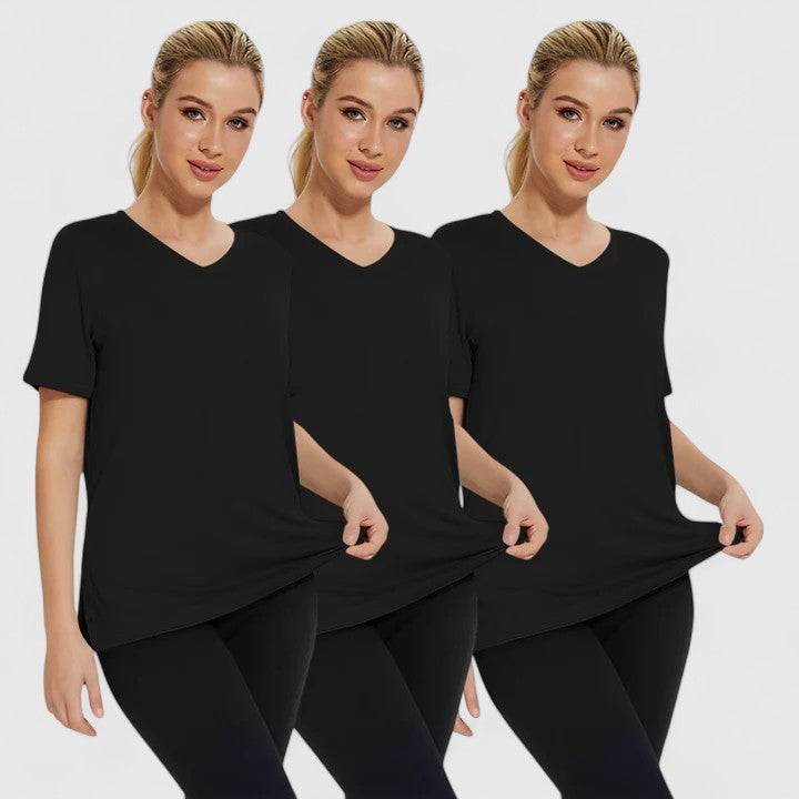 Samantha – Bekväm T-shirt (Pack Om 3)