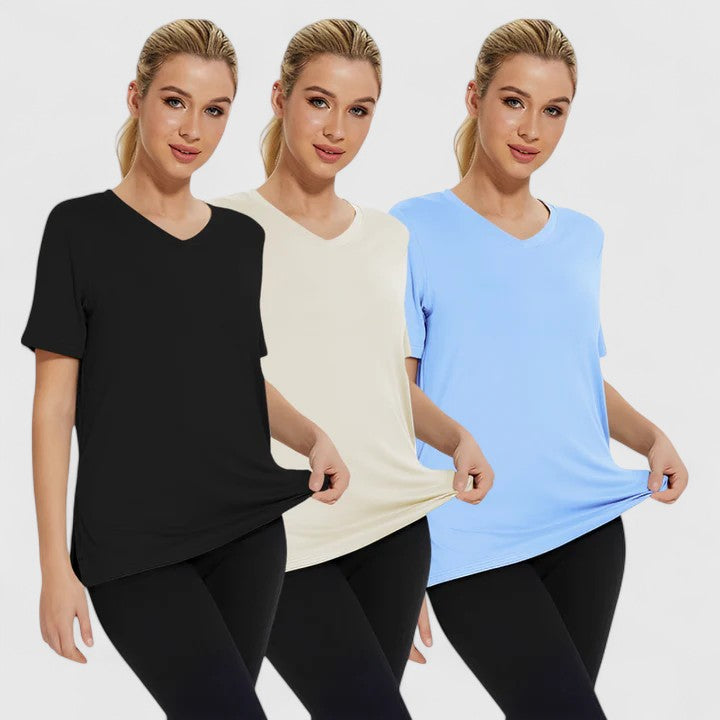 Samantha – Bekväm T-shirt (Pack Om 3)